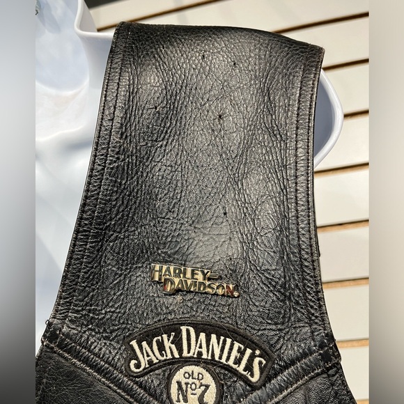 Bonus/Harley Davidson leather vest size 50 - Picture 6 of 14